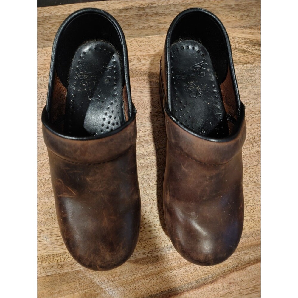 Brown/Black Leather  DANSKO women's comfort shoes